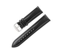 HELBAY Herren-Uhrenarmbänder aus hochwertigem Leder, 18 mm, 19 mm, 20 mm, 21 mm, 22 mm,Schwarz,20 mm