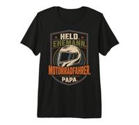 Held Ehemann Motorradfahrer Papa Biker Motiv Premium T-Shirt