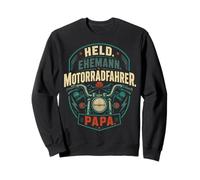 Held Ehemann Motorradfahrer Papa Biker Motiv Sweatshirt
