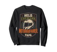Held Ehemann Motorradfahrer Papa Biker Motiv Sweatshirt