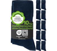 HELDENWERK Diabetikersocken für Herren & Damen 10 Paar | Diabetiker Socken ohne Gummibund & Naht aus 97% Baumwolle | Extraweite Gesundheitssocken mit Komfortbund