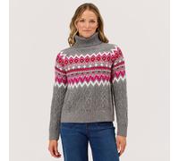 Helena Sweater Strickpullover Damen - medium grey - XS