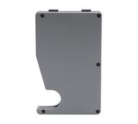 HELEVIA Automatischer Kartenauswurf aus Aluminiumlegierung, Schlankes, Diebstahlsicheres Kreditkartenetui mit -Blockierung, für Herren (Grau)
