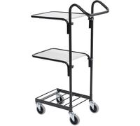 HelgeNyberg Einkaufswagen KOMPAKT, 2 Etagenböden, Gestell schwarz, ab 5 Stk