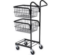 HelgeNyberg Einkaufswagen KOMPAKT, 2 Körbe, Gestell schwarz, ab 5 Stk