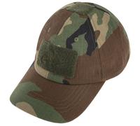 Helikon - PoliCotton Rip-Stop - Basecap mit Klettflächen - US Woodland universell