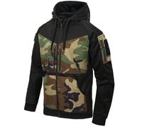 Helikon-Tex Herren Rogue Hoodie Full Zip Schwarz/US Woodland Größe XXL