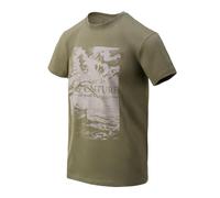 Helikon-Tex Baumwoll T-Shirt Adventure is Out There in grün - XXL