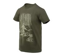 Helikon-Tex Baumwoll T-Shirt Home Sweet Home in Grün - XL