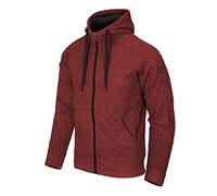 Helikon-Tex Covert Tactical Hoodie FullZip melange rot Größe XL, Herren, Baumwolle