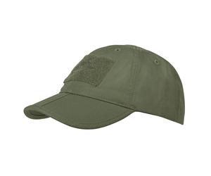 Helikon-Tex - Folding PoliCotton Rip-Stop - Basecap mit Klettflächen - Olive Green universell