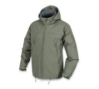 Helikon-Tex Taktische Feldjacke Husky - Outdoor, Einsatz - mit Kapuze, Taschen - Winddichte Outdoorjacke - Alpha Grün - Größe L