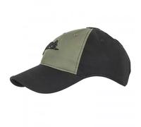 Helikon-Tex Men's kasket - Helikon Tex Logo Cap Polycotton Ripstop Black Olive Green B, Mehrfarbig, Einheitsgröße EU