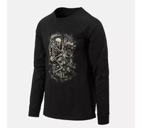 Helikon - Long Sleeve Helikon Fight To The Grave - T-Shirt - Black S