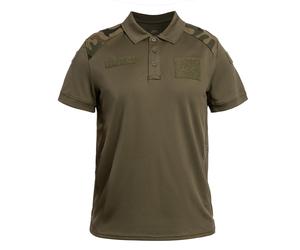Helikon-Tex - Militär-Polohemd, Modell 304A/MON - Olive Green/wz.93 Pantera PL Woodland XL