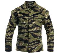 Helikon-Tex - Raid Polycotton Stretch Rip-Stop - Militär Sweatshirt - Tiger Stripe XS