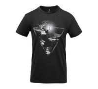 Helikon-Tex T-Shirt Night Valley – Baumwolle, Kurzarm, Schwarz – XXL