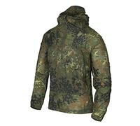 Helikon-Tex Taktische Feldjacke Windrunner - Outdoor, Freizeit - mit Kapuze, Taschen - Winddichte Outdoorjacke - Flecktarn - Größe M