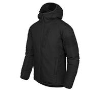 Helikon-Tex Taktische Feldjacke Wolfhound Hoodie - Outdoor, Freizeit - mit Kapuze, 4 Taschen - Winddichte Outdoorjacke - Schwarz - Größe XL