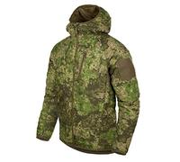 Helikon-Tex Taktische Feldjacke Wolfhound Hoodie - Outdoor, Freizeit - mit Kapuze, 4 Taschen - Winddichte Outdoorjacke - WildWood - Größe S