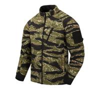 Helikon-Tex Taktische Feldjacke Wolfhound - Outdoor, Patrol - mit Kapuze, zwei Taschen - Winddichte Outdoorjacke - Tigerstreifen - Größe L