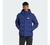 adidas Men's Helionic Climawarm Daunenjacke mit Kapuze Dark Blue 2XL