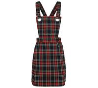 Hell Bunny Clash Pinafore Dress Mittellanges Kleid schwarz rot in M