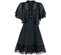 Hell Bunny Imperia Dress Frauen Kurzes Kleid schwarz Gothic, Sommerkleider