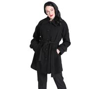 Hell Bunny Juliette Coat Frauen Mantel schwarz XL 90% Polyester, 8% Viskose, 2% Elasthan Gothic