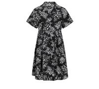 Hell Bunny Kasumi Mid Dress Frauen Mittellanges Kleid schwarz/weiß S