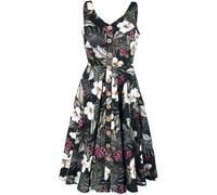 Hell Bunny Tahiti 50's Dress Mittellanges Kleid schwarz in 4XL