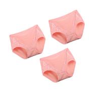 (Hell Pink, XL) 3 Stück Damen Slips Ersatz Spitze gestrickte Dessous Unterwäsche