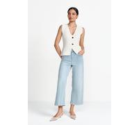 Hellblaue Wide-Leg-Jeans 28/32 denim blue