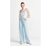 Hellblaue Wide-Leg-Jeans 30/32 denim blue