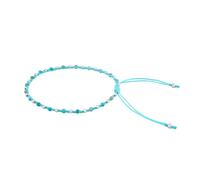Hellblaues Armband mit echtem Apatit und Silberperlen
