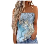 Hellblaues Top Mit Spitze Spitze Schwarze Rückenfreie Neon Blusen Gold Unterhemden Lederimitat Hängerchen Leo Pink Türkise Schlangen Karo Achselshirt Edles Glitzernde Sommeroberteile Radtrikot