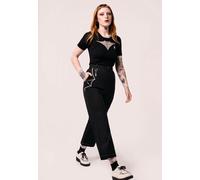 Hellbunny - Drusilla Black - Hose - Schwarz - L - 62% Polyester, 35% Viskose, 3% Elastan,Baumwolle Schwarz L