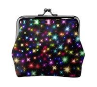 Helle schöne bunte Kunst-Geldbörsen für Damen, Geldbörse für Damen, Münzbörse für Damen, kleine Damengeldbörse, kleine Make-up-Tasche für Geldbörse, Schwarz , Einheitsgröße, Taschen-Organizer