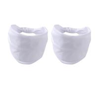 Hellery 2 Stück Stirnband Sportbänder Elastic Bandanas Schweißband für Tennis -Basketball Mountaineering Cross -Training, Weiß