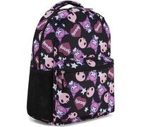 Hello Kitty Allover Schulrucksack - Kitty, My Melody, Kuromi, Keroppi - Offiziell lizenzierte Schultasche, Schwarz, Einheitsgröße, Japanisch