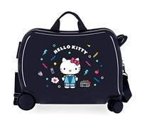 Hello Kitty Castle Kinder-Koffer Blau 50x39x20 cms Hartschalen ABS Kombinationsschloss 38L 2,1Kgs 4 Räder Handgepäck