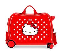 Hello Kitty Castle Kinder-Koffer Rot 50x39x20 cms Hartschalen ABS Kombinationsschloss 38L 2,3Kgs 4 Räder Handgepäck