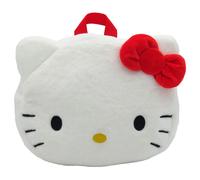 CyP Brands Plüschrucksack Hello Kitty, mit Gesicht, 3D-Figur, 24 cm, One Size, Multicolour