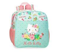 Hello Kitty Floral Schulrucksack Verschiedene Größen Blau Polyester, grün, 23x25x10 cm, Kitty Rucksack