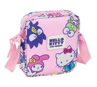 HELLO KITTY & FRIENDS Kleine Umhängetasche für Kinder, ideal für Kinder von 5 bis 14 Jahren, bequem und vielseitig, Qualität und Widerstandsfähigkeit, 16 x 4 x 18 cm