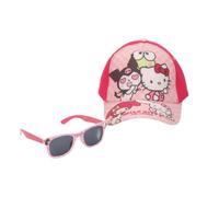 Hello Kitty Kinderhut und Sonnenbrillen-Set - Verstellbarer Kinderhut und Sonnenbrille mit UV400-Sonnenschutz, Hello Kitty Design, Sommeraccessoires für Jungen und Mädchen für Strand und Pool