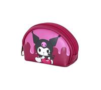 Hello Kitty Kuromi Cherry-Casual Oval Münzbörse, Rosa, 12 x 9 cm