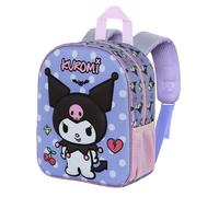 Hello Kitty Kuromi Rebel-Elite 3D Rucksack, Mauve, 25 x 30 cm, Kapazität 7 L