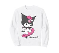 Hello Kitty Kuromi Skateboard im Streetstyle, in lustiger Pose, klassisch Sweatshirt