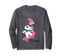 Hello Kitty Kuromi Skateboard im Streetstyle, lustige Klassische Pose Langarmshirt